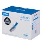 Caja 100 Plugs Rj45 Cat6 Resistente Al Fuego Ul94v-2