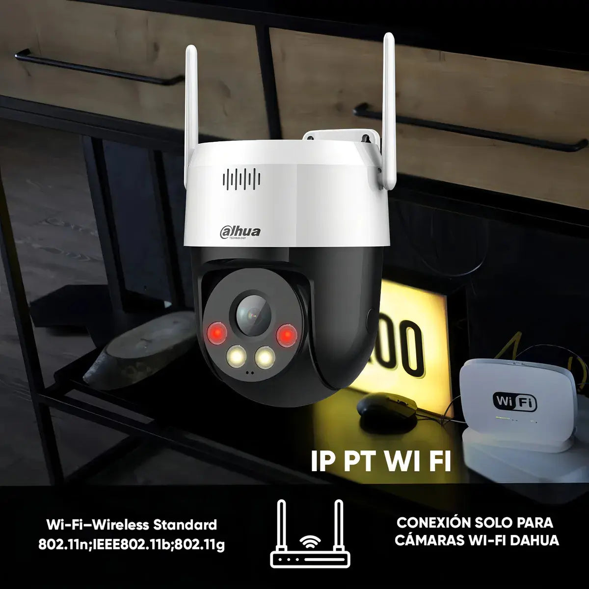 Kit 4 Cámaras Dahua 5mp Wifi Exterior 360 Audio Full Color