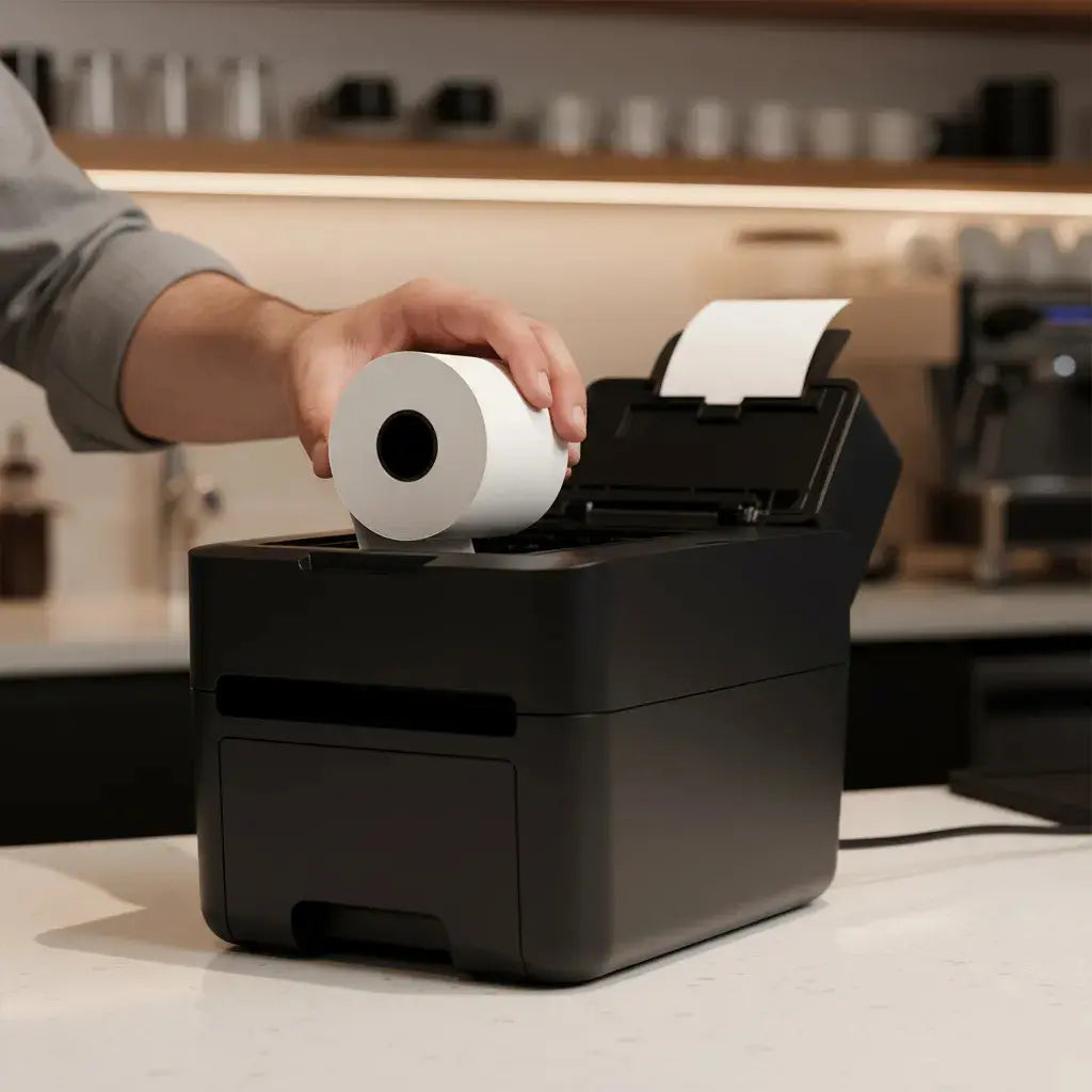 Papel Térmico Pcm 80x70mm Para Impresora Ticket Pos 25 Pzs Blanco