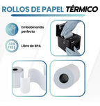 Papel Térmico Pcm 80x70 Mm Impresora De Ticket Pos 50 Rollos Blanco