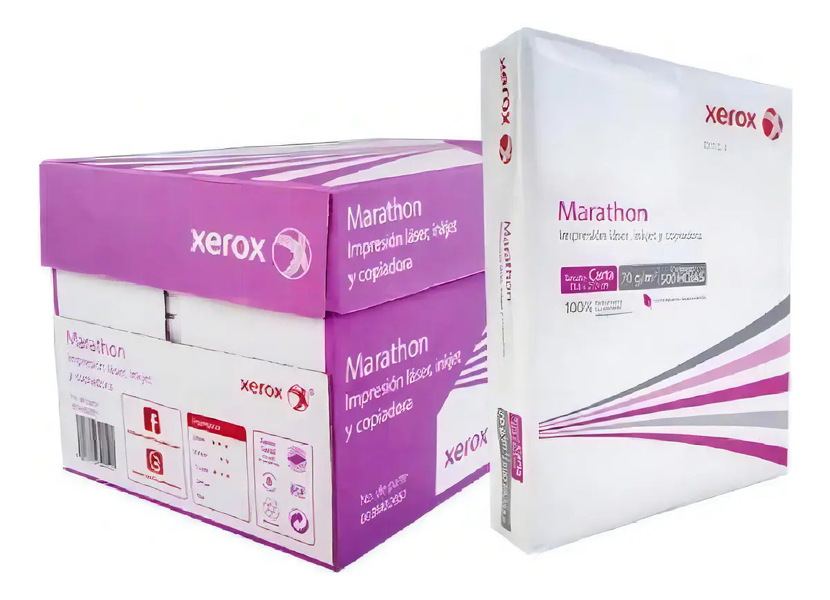 Papel Xerox Marathon Carta 70 G Color Blanco 5000 Hojas