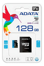 Tarjeta De Memoria Adata AUSDX128GUICL10A1-RA1 Premier Con Adaptador SD 128GB