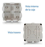 8 Cajas Gabinete Estanco Para Camaras Cctv 10x10x5 Cm