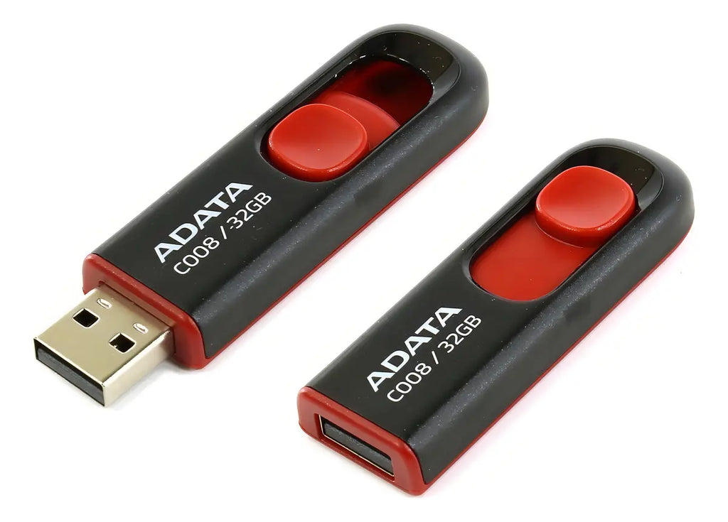 Adata Classic C008 Memoria Usb Color Negro Y Rojo 32gb Negro/rojo Liso