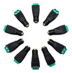 Dahua Conector Dc Hembra 2.1x5.5 Mm Para Cctv Y Led 10 Pieza Verde
