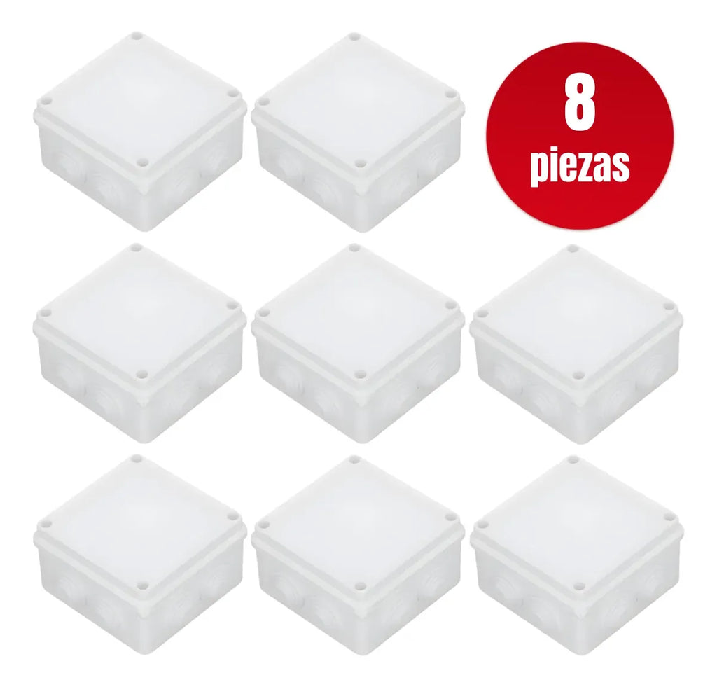 8 Cajas De Conexiones Saxxon Pb100 Cámaras Ip55 Exterior