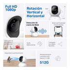 Camaras De Seguridad Tapo C200 Wifi + Micro Sd 64 Gb 4 Pack Blanco