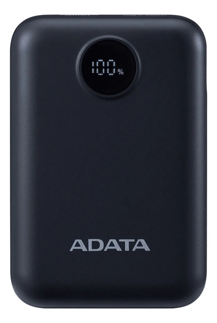 Cargador Adata C10022 Usb/usb-c Powerbank Con Cable Negro