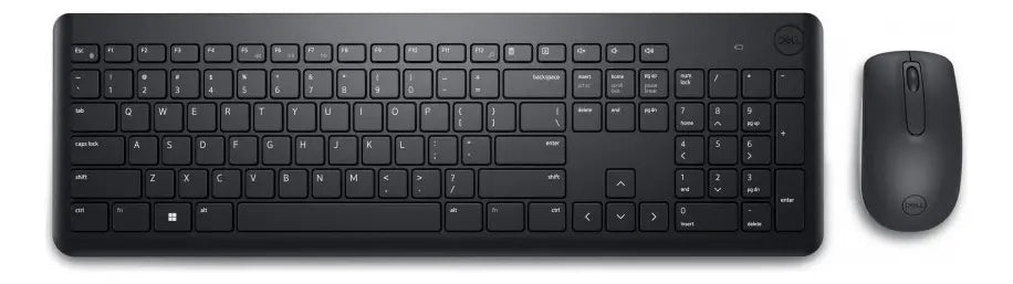 Kit Teclado Y Mouse Inalámbrico Dell KM3322W Español USB Negro