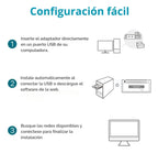 Adaptador Wifi Usb Mercusys Mw300um 300mbps 2 Piezas