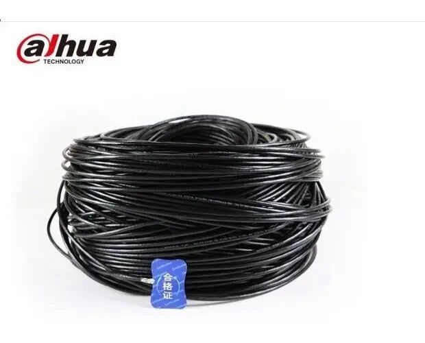 Bobina Cable Utp Cat6 Dahua 305m 100% Cobre Negro Exterior