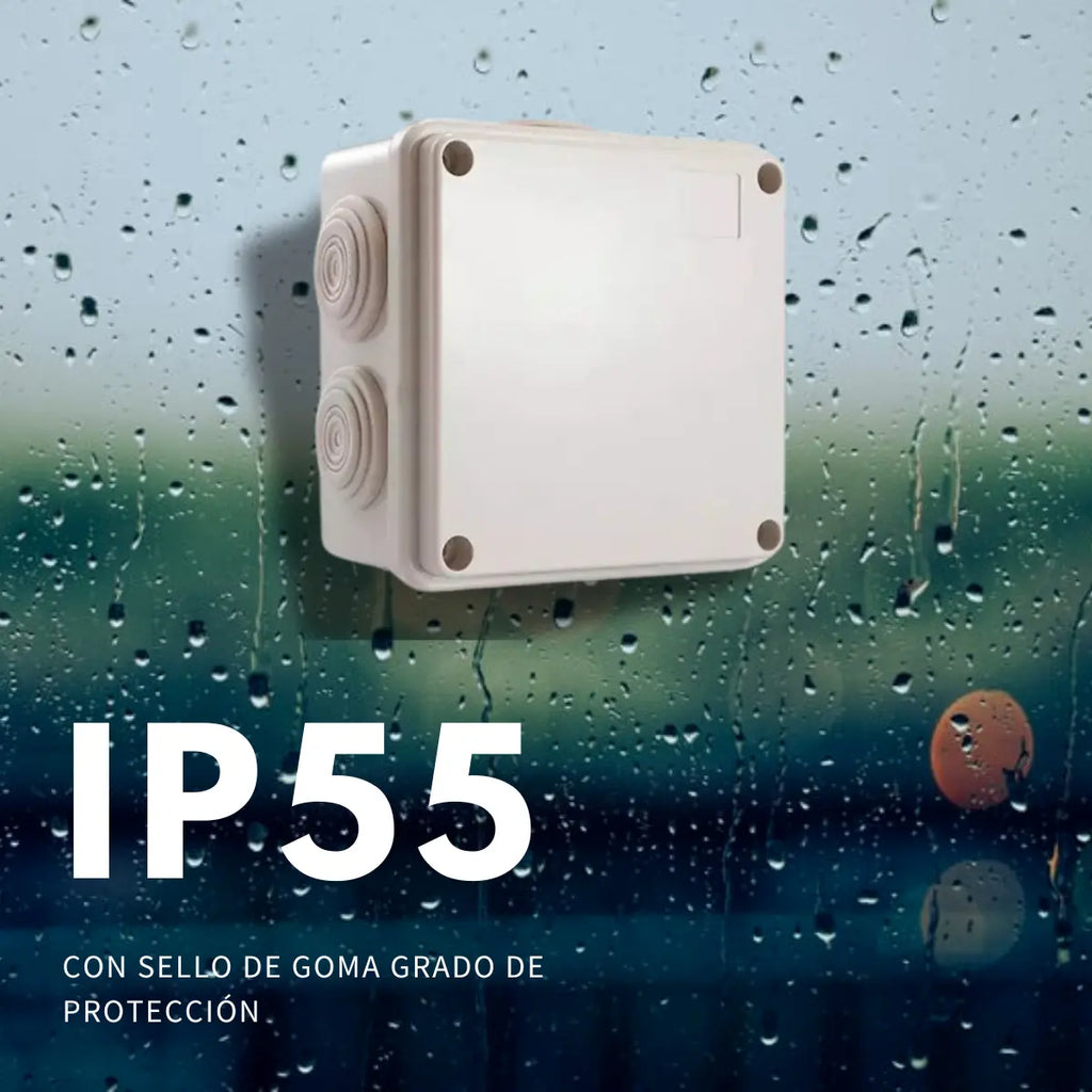 8 Cajas Gabinete Estanco Para Camaras Cctv 10x10x5 Cm