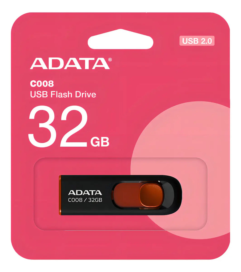 Adata Classic C008 Memoria Usb Color Negro Y Rojo 32gb Negro/rojo Liso