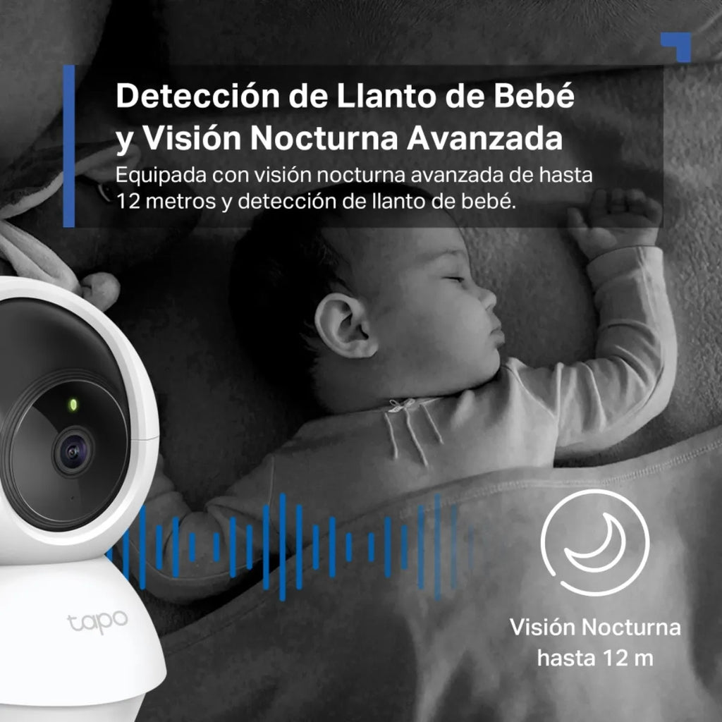 Camaras De Seguridad Tapo C200 Wifi + Micro Sd 64 Gb 4 Pack Blanco