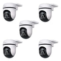 Kit 5 Pzas Tapo C500 Cámara De Seguridad Full Hd 360 Grados Color Blanco Protección Ip65 Visión Nocturna