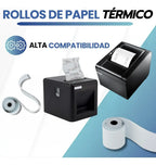 Papel Térmico Pcm 80x70mm Impresora Ticket Pos 6 Rollos 80mm Blanco