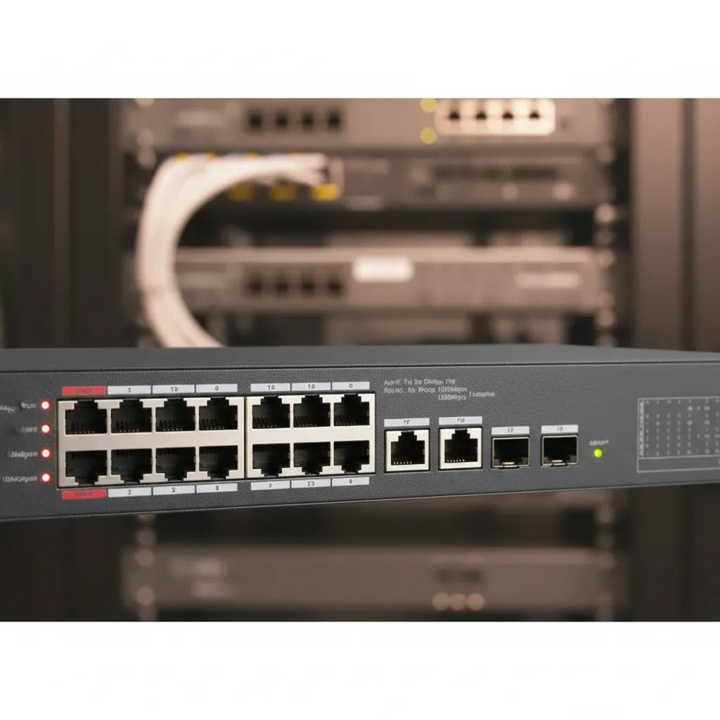 Dahua Switch Poe 135 Watts 16 Poe 2 Uplink 2 Sfp 7.2 Gbps