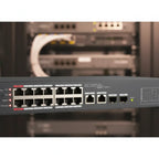 Dahua Switch Poe 135 Watts 16 Poe 2 Uplink 2 Sfp 7.2 Gbps