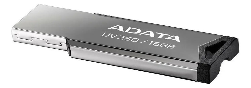 Kit 10 Memoria USB Adata UV250 AUV250-16G-RBK 16GB 2.0 Liso Plateado