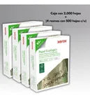 Papel Xerox Ecologic Blanco Tamaño Carta Caja Con 2000 Hojas