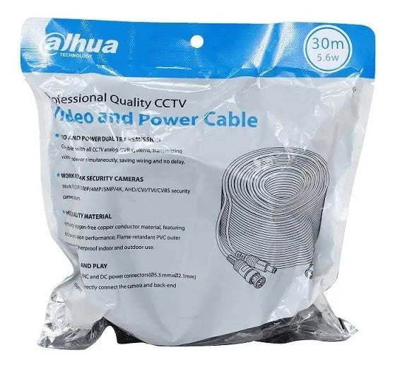 Dahua Dh-pfm942i-30-5 Cable Bnc Negro 30m 2 Conectores