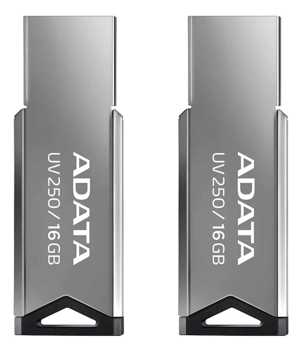 Kit 2 Pieza Memoria Usb 16gb Adata Uv250 Llavero Pc Mac Auto