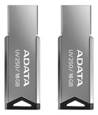 Kit 2 Pieza Memoria Usb 16gb Adata Uv250 Llavero Pc Mac Auto