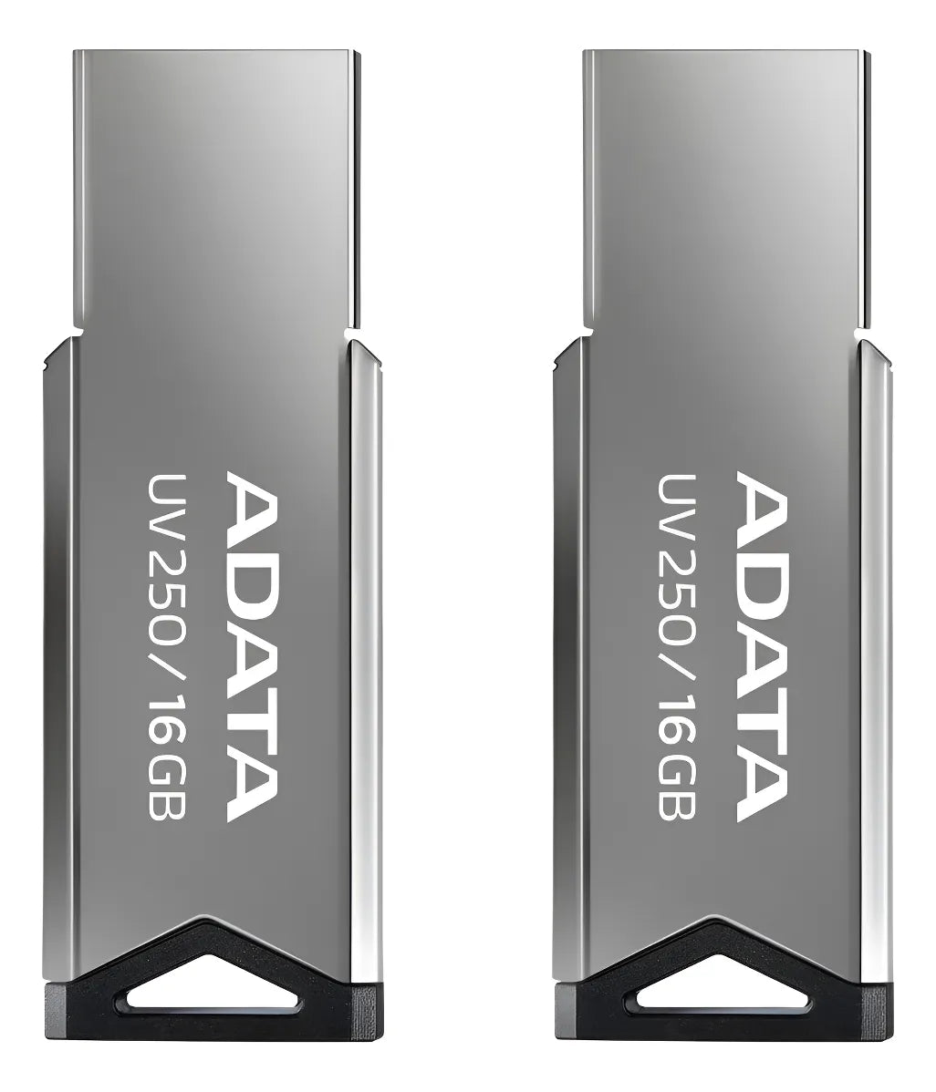 Kit 2 Pieza Memoria Usb 16gb Adata Uv250 Llavero Pc Mac Auto