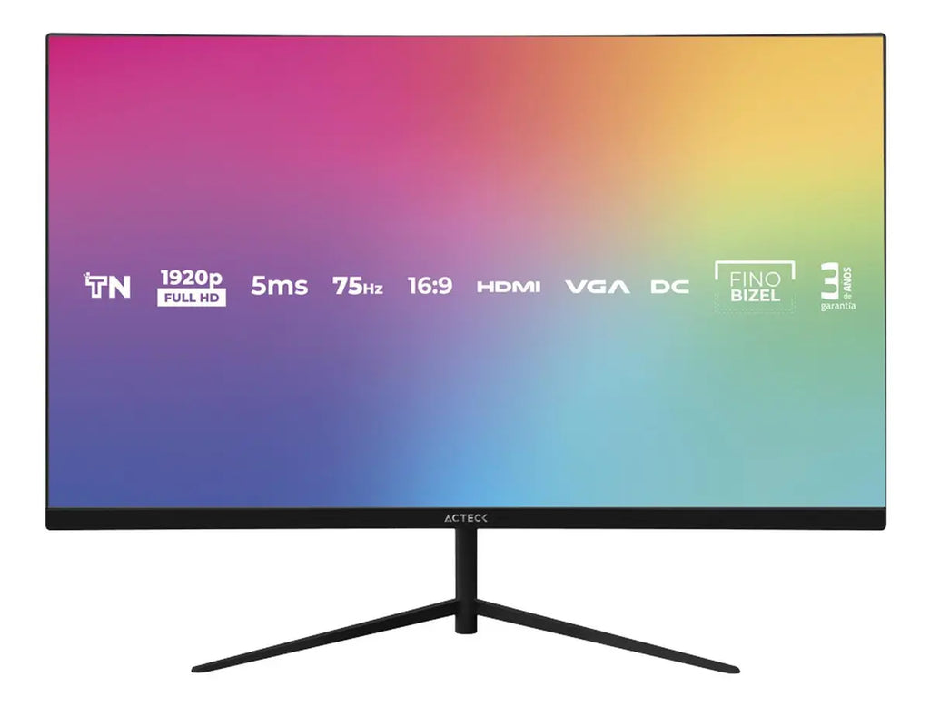 Monitor Para Juegos Acteck Captive Vivid Sp270 5 Ms 75 Hz Fhd Tn Led VGA HDMI AC-935845