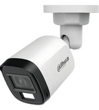 Cámara Dahua Bullet 2mp Micrófono Integrado Fullhd Smartdual Lente De 2.8mm Ip67 Blanco