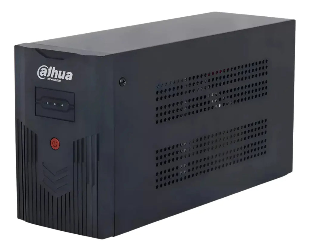 Dahua Regulador No Break 1200va 720w Dh-pfm350-720-a Ups De 4 Tomas Con Bateria Respaldo Color Negro.