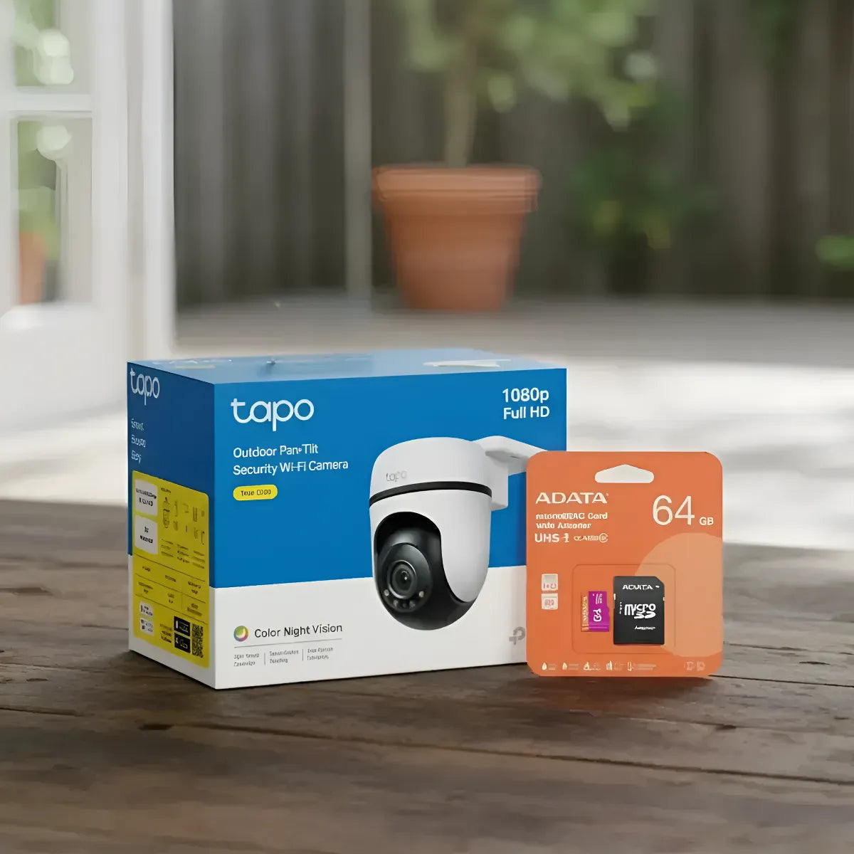 Cámara De Seguridad Tplink Tapo C500 Wifi 360 + Microsd 64gb