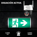 Dahua Cámara Pt Wifi Picoo-a59u-da Resolución 5mp Detección De Humanos Y Vehículos Por Ia Smart Dual Light Audio Bidireccional Protección Ip66 Ranuara Para Microsd Color Blanco