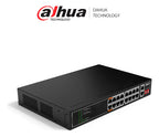 Switch Poe Dahua DH-SF1018LP De 18 Puertos, 16 Poe Y 2 Uplink