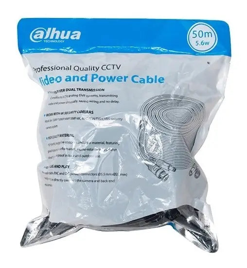 Cable Armado Cctv 50m Dahua Dh-pfm942i-50-5 Para Camaras