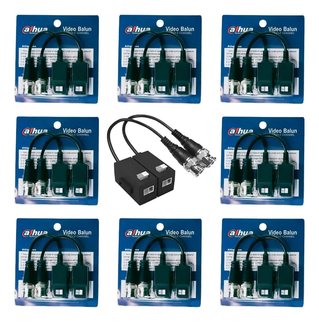 Kit 8 Transceptor Balun Video Dahua 4k 8mp Dh-pfm800-n Hdcvi