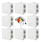 8 Cajas De Conexiones Saxxon Pb085 Estanca Ip66 Camaras Cctv