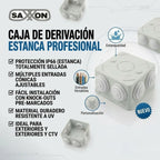 8 Cajas De Conexiones Saxxon Pb085 Estanca Ip66 Camaras Cctv