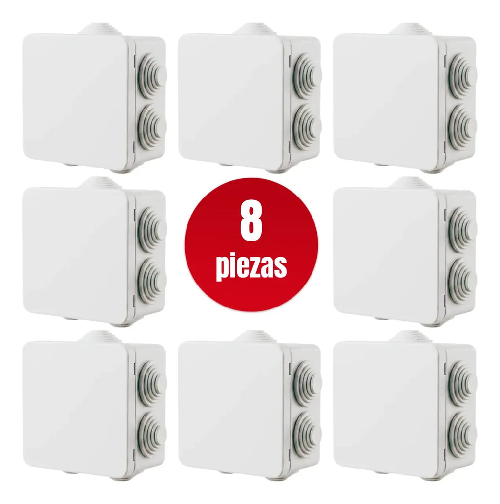 8 Cajas De Conexiones Saxxon Pb085 Estanca Ip66 Camaras Cctv