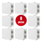 8 Cajas De Conexiones Saxxon Pb085 Estanca Ip66 Camaras Cctv