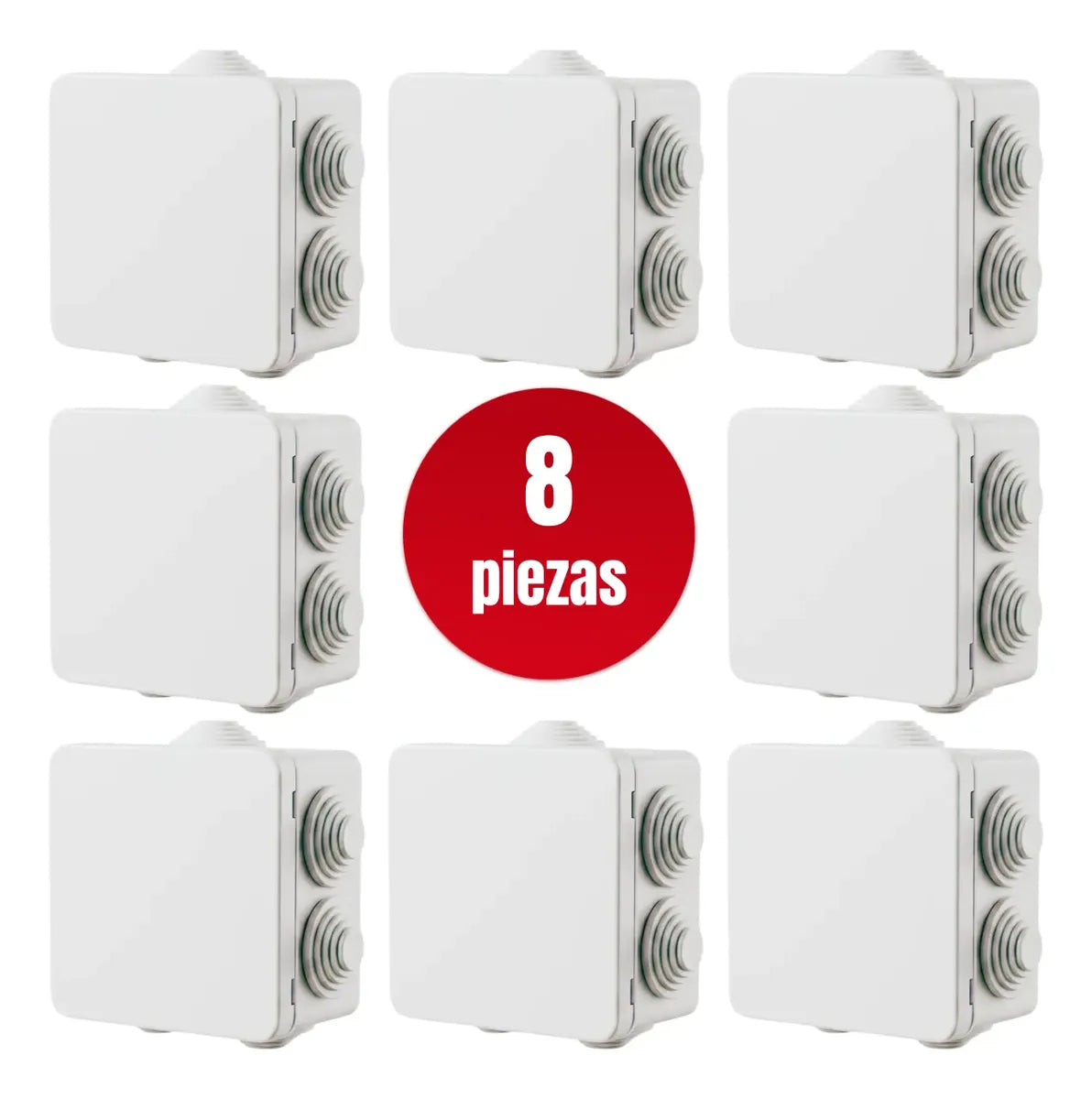 8 Cajas De Conexiones Saxxon Pb085 Estanca Ip66 Camaras Cctv