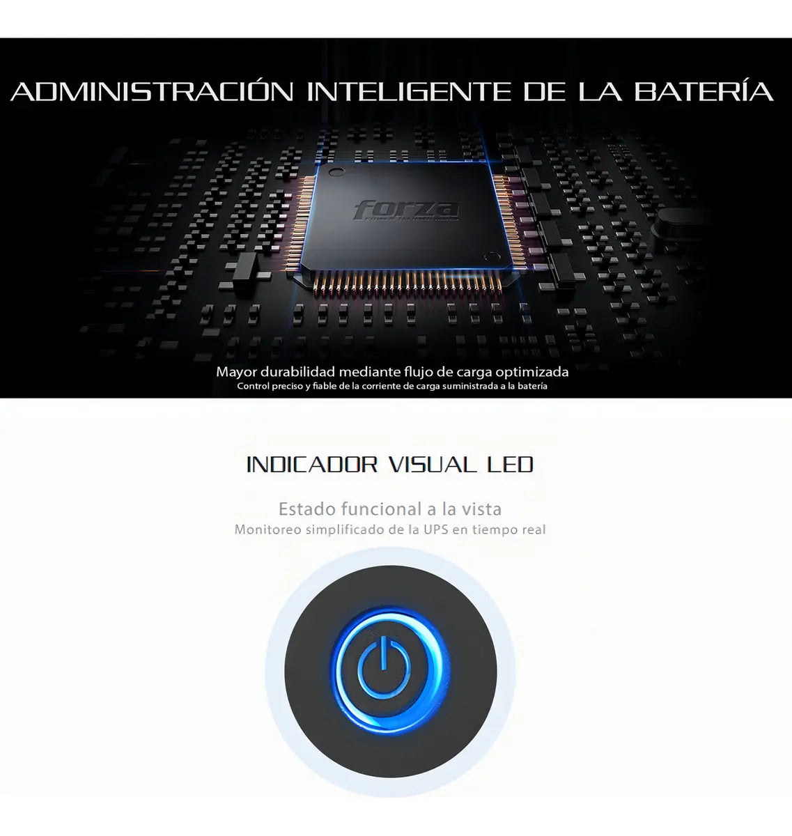 No Break Forza Nt-511 500va 250w 6 Contactos Hasta 18 Min Color Negro