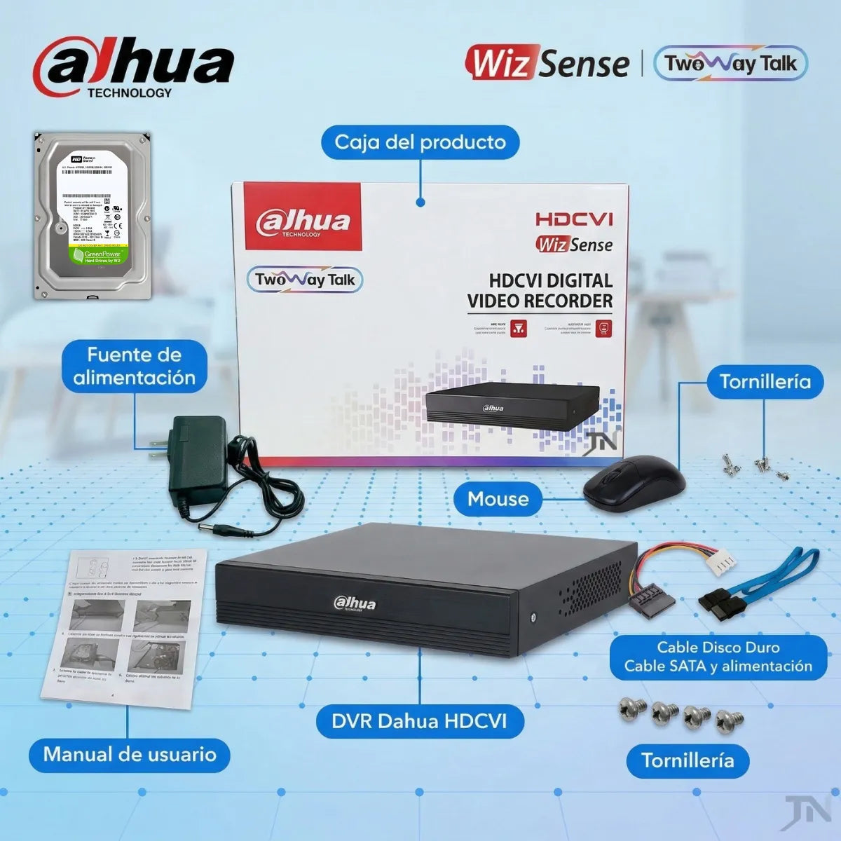 2 Dvr Dahua 4 Canales Dhxvr1b04-i/t 1080 Audio Bidireccional