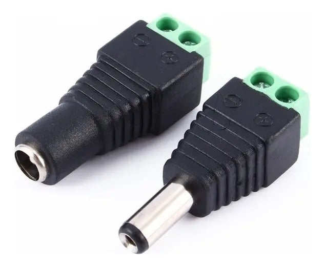 Paq 4 Pares De Conectores De Corriente Cctv