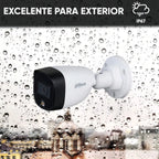 Cámara De Vigilancia Dahua Fullcolor 1080p Con Micrófono Y Visión Nocturna De 20m Para Exterior
