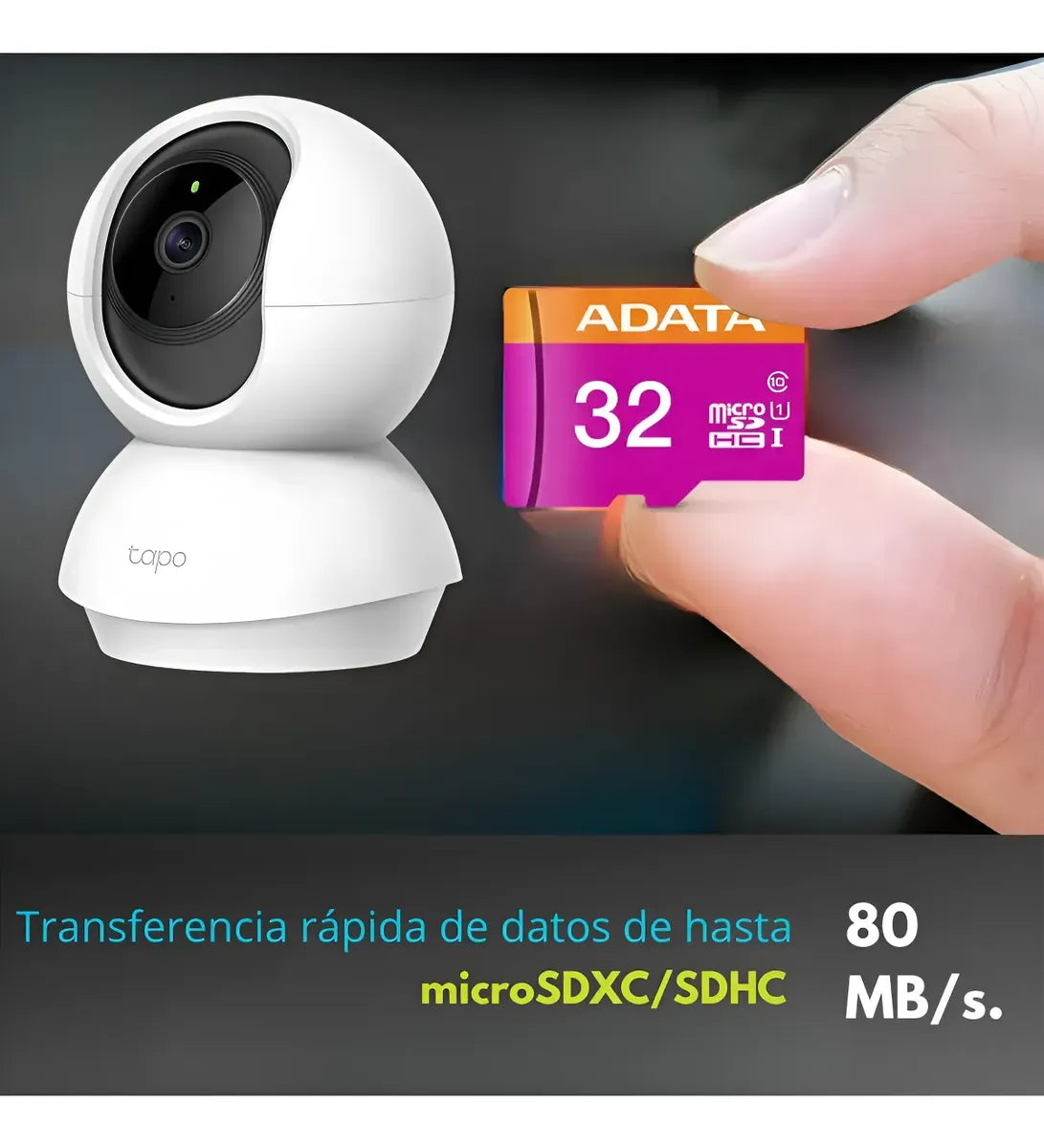 Cámara Seguridad Tp-link Tapo C200 Wifi 360 + 32 Gb Micro Sd