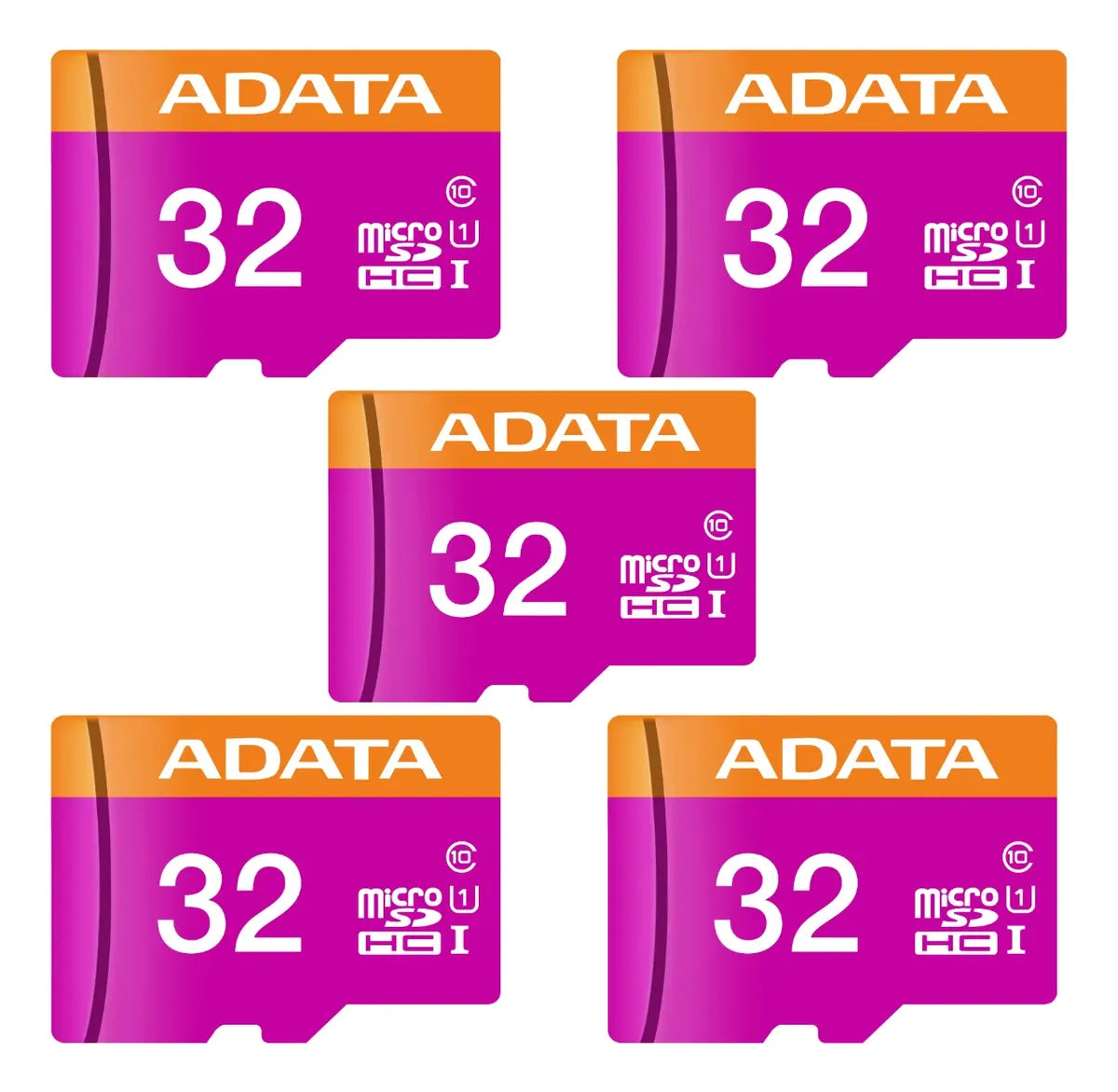 5 Tarjeta De Memoria Adata Ausdh32guicl10-ra1 Microsd 32 Gb