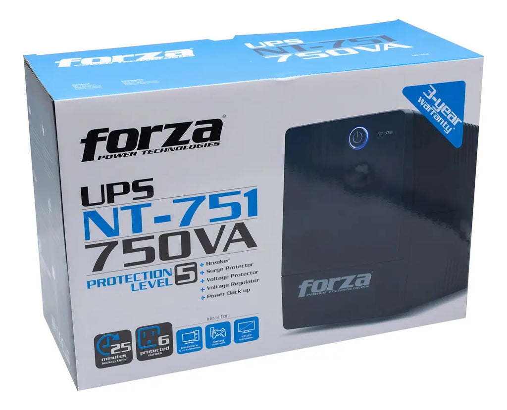 Ups Forza Nt Series Nt-751 750va Negro