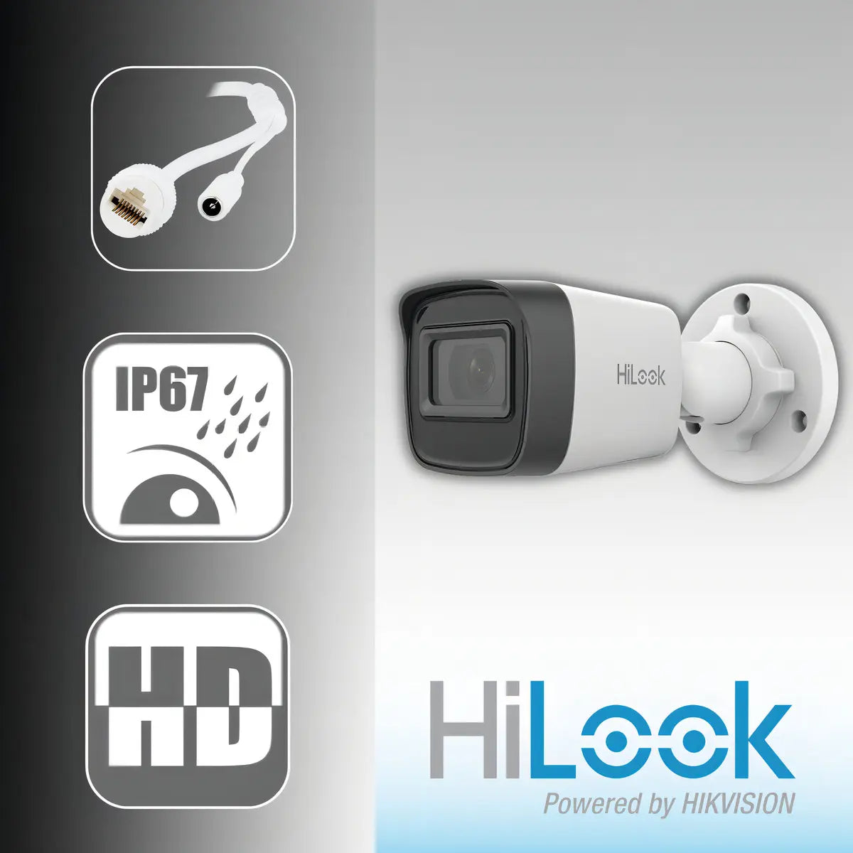 Hikvision Línea Hilook Modelo Ipc-b121h Bala Ip 2mp Para Exterior Ip67 Poe Blanco