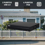 Grabadora NVR Dahua De 4 Canales Con 4 Puertos Poe Para Cámaras IP Full HD